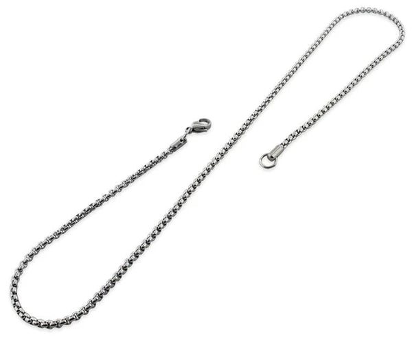 3mm STAINLESS STEEL ROUND BOX CHAIN