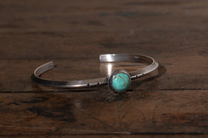 Campitos Turquoise + Sterling Silver Cuff