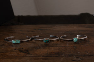 Campitos Turquoise + Sterling Silver Cuff