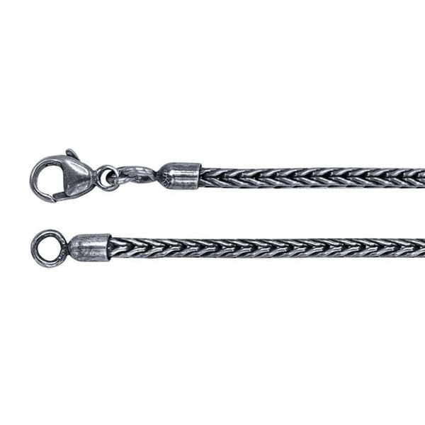 2mm STERLING SILVER FOXTAIL CHAIN