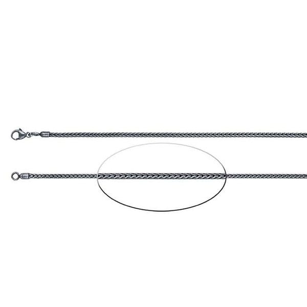 2mm STERLING SILVER FOXTAIL CHAIN