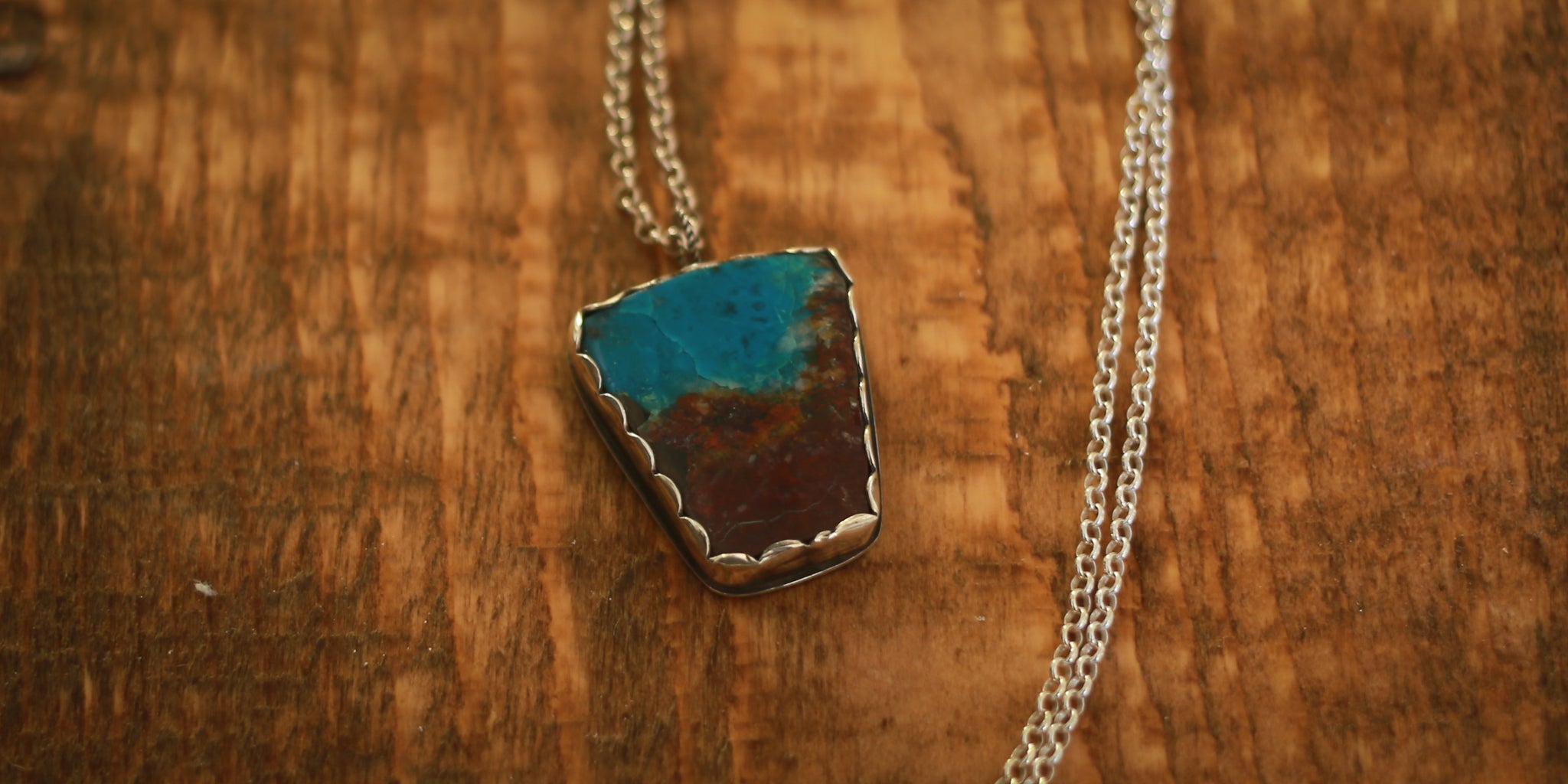 LANDSCAPE CHRYSOCOLLA NECKLACE