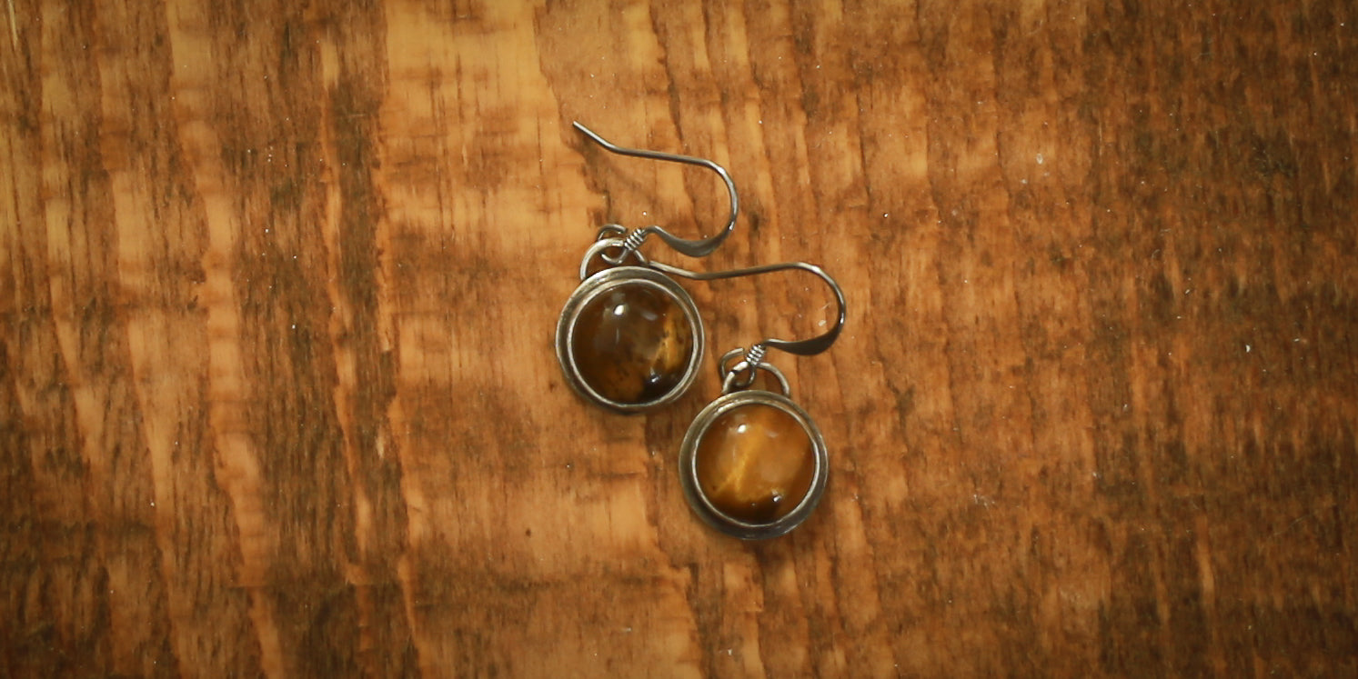 TIGERS EYE EARRINGS