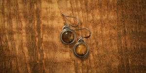 TIGERS EYE EARRINGS
