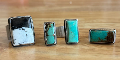 FLOATING ROYSTON TURQUOISE RING - 7.5