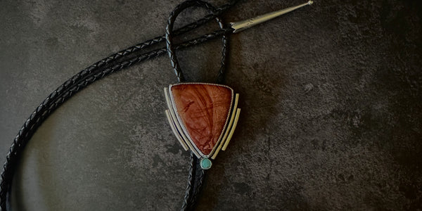 WILLOW CREEK JASPER BOLO TIE