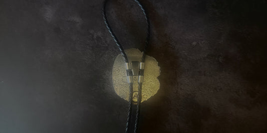 NATURAL FOX MINE TURQUOISE BOLO TIE