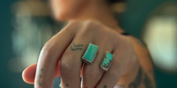 FLOATING ROYSTON TURQUOISE RING - 7.5