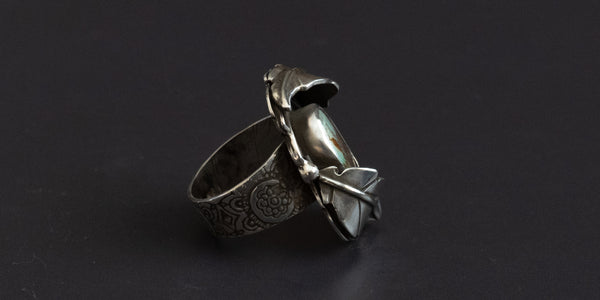 FOX MINE LEAF RING - 8