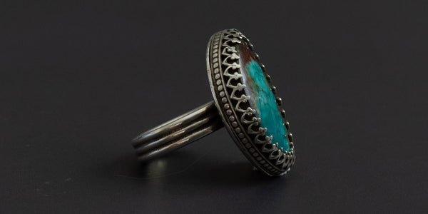 LANDSCAPE CHRYSOCOLLA RING - 6