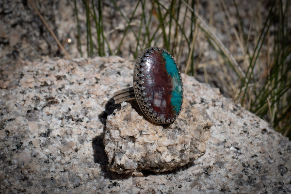 LANDSCAPE CHRYSOCOLLA RING - 8