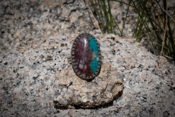 LANDSCAPE CHRYSOCOLLA RING - 8