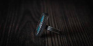 LANDSCAPE CHRYSOCOLLA RING - 8