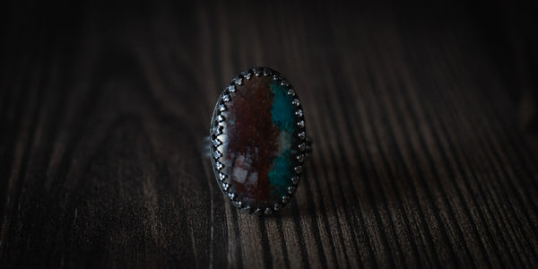 LANDSCAPE CHRYSOCOLLA RING - 8