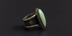 LEMON CHRYSOPRASE RING - 7
