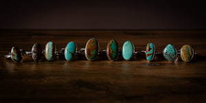 handmade sterling silver turquoise rings