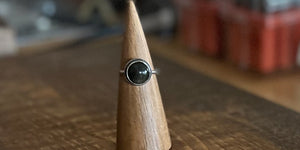 GOLDEN OBSIDIAN RING - 7