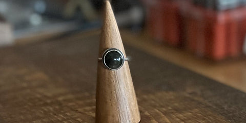 GOLDEN OBSIDIAN RING - 7